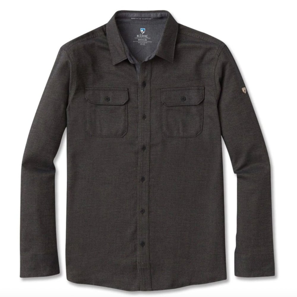 Kuhl Men's Descendr Shirt - In Dark Grey (Boulder) Size Medium